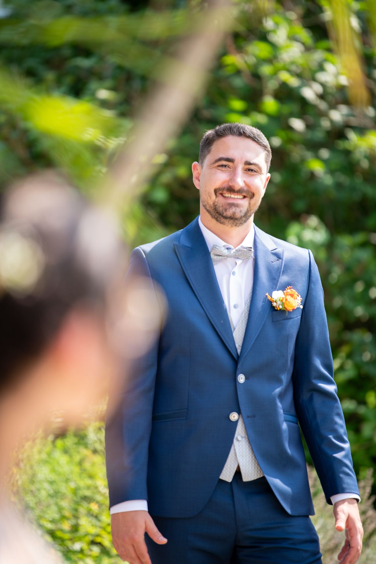 Reportage-Moment von einer Hochzeit